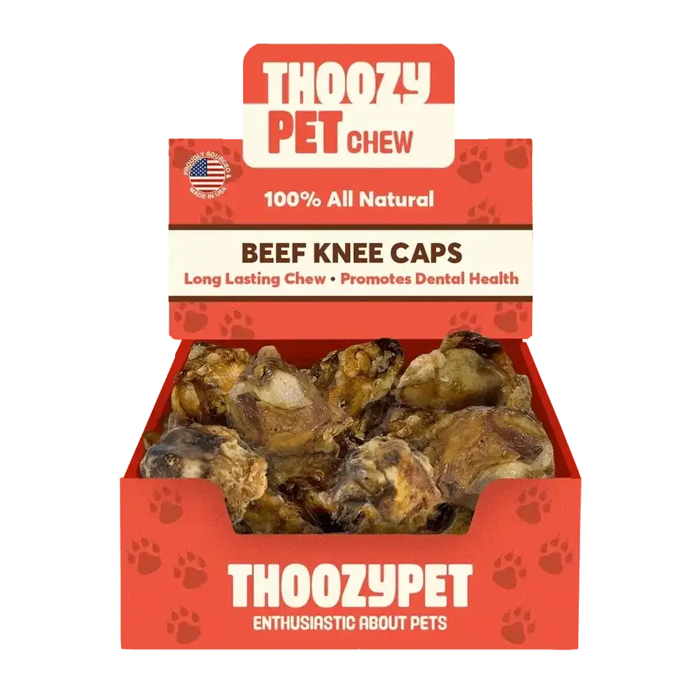 ThoozyPet USA - Sourced Beef Knee Cap Bone Dog Chews 25ct - Talis Us