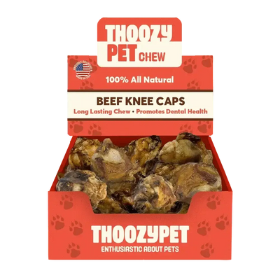 ThoozyPet USA - Sourced Beef Knee Cap Bone Dog Chews 25ct - Talis Us