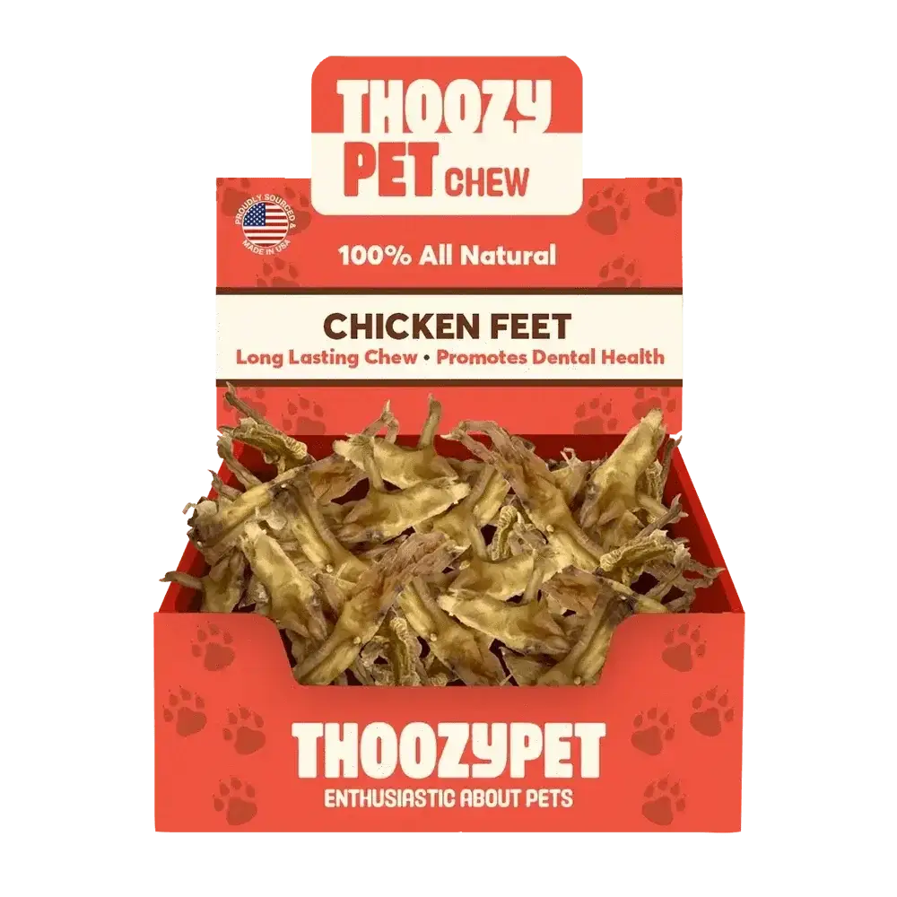 ThoozyPet USA - Sourced Chicken Feet Dog Chews 20ct - Talis Us