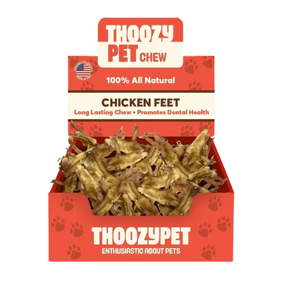ThoozyPet USA - Sourced Chicken Feet Dog Chews 20ct - Talis Us