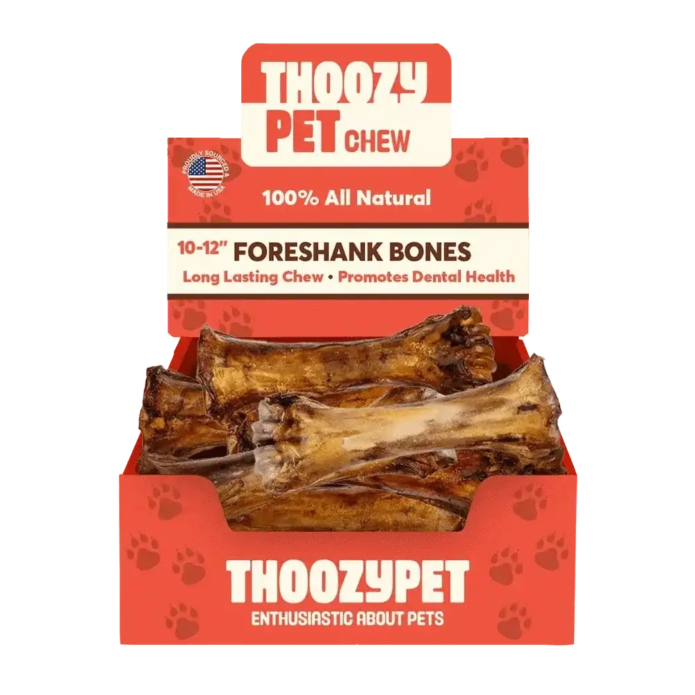 ThoozyPet USA - Sourced Foreshank Bone Dog Chews 10 - 12" 12ct - Talis Us