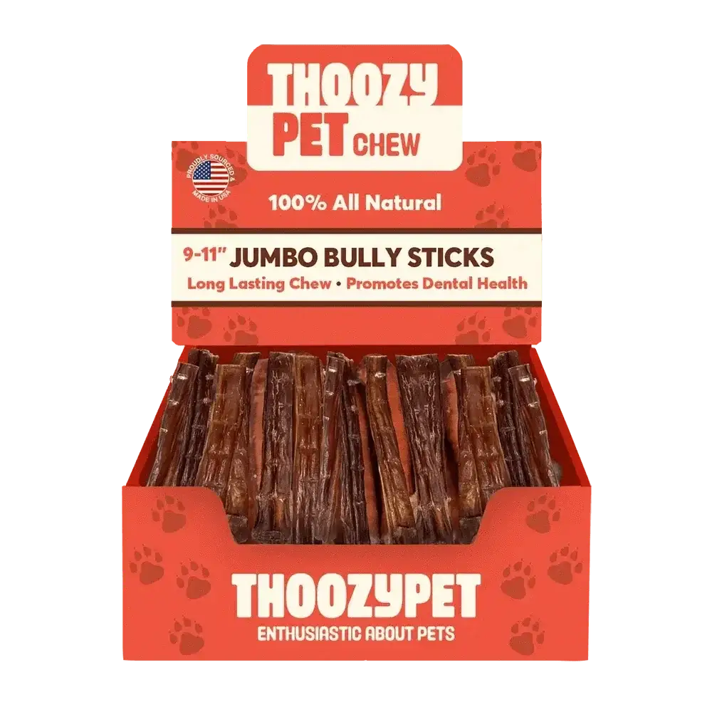 ThoozyPet USA - Sourced Jumbo Beef Bully Stick Dog Chews - Talis Us