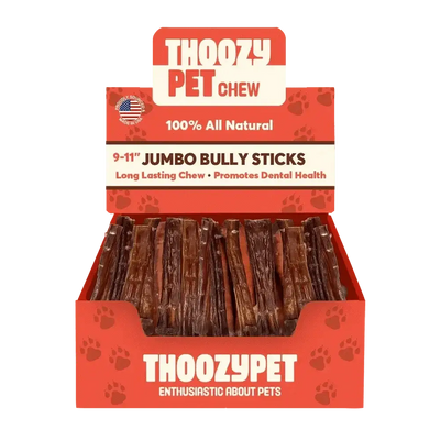 ThoozyPet USA - Sourced Jumbo Beef Bully Stick Dog Chews - Talis Us