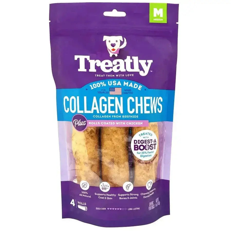 Treatly Collagen Chew Rolls Dog Treats - Talis Us