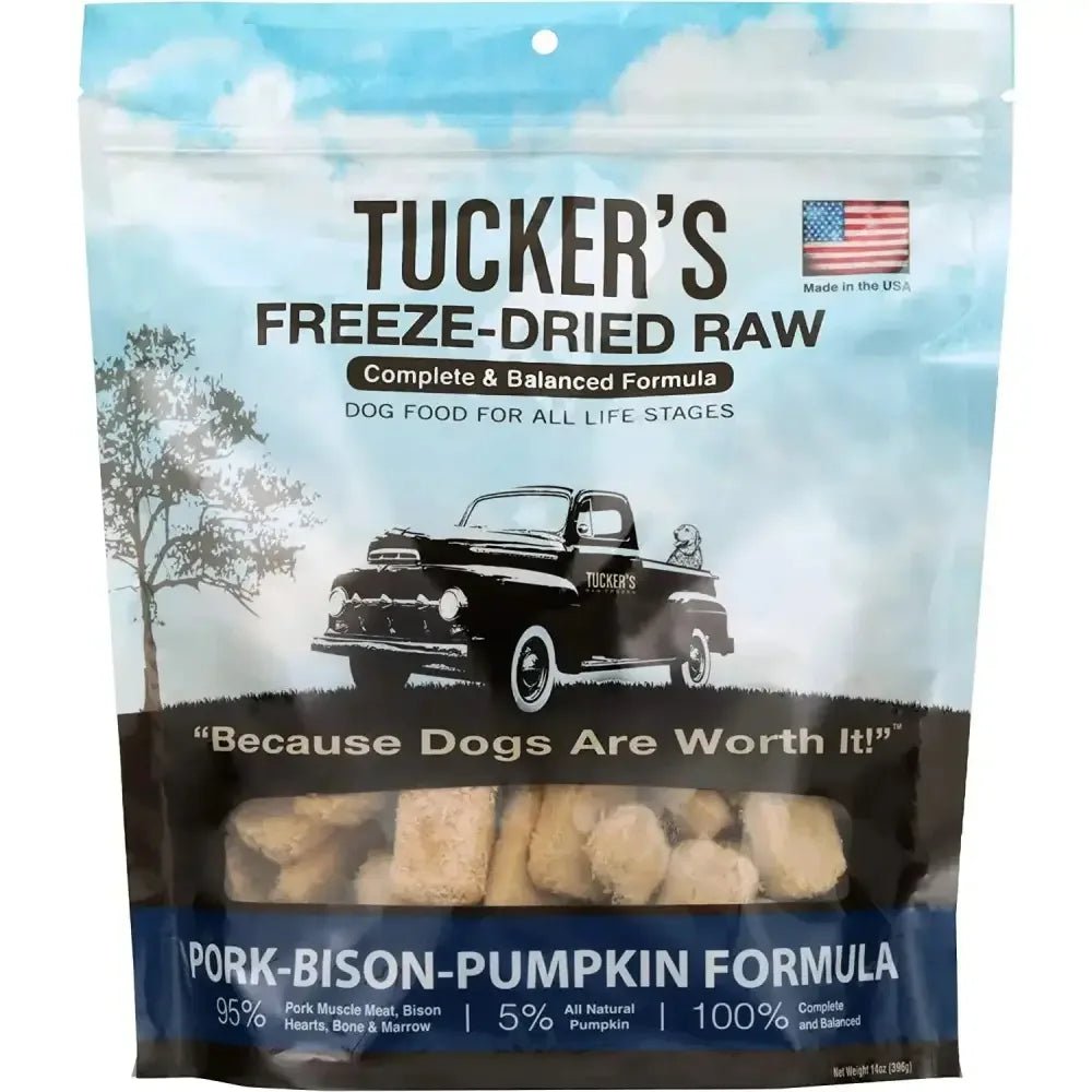 Tucker's® Pork - Bison - Pumpkin Formula Freeze - Dried Dog Food, 14 Oz - Talis Us
