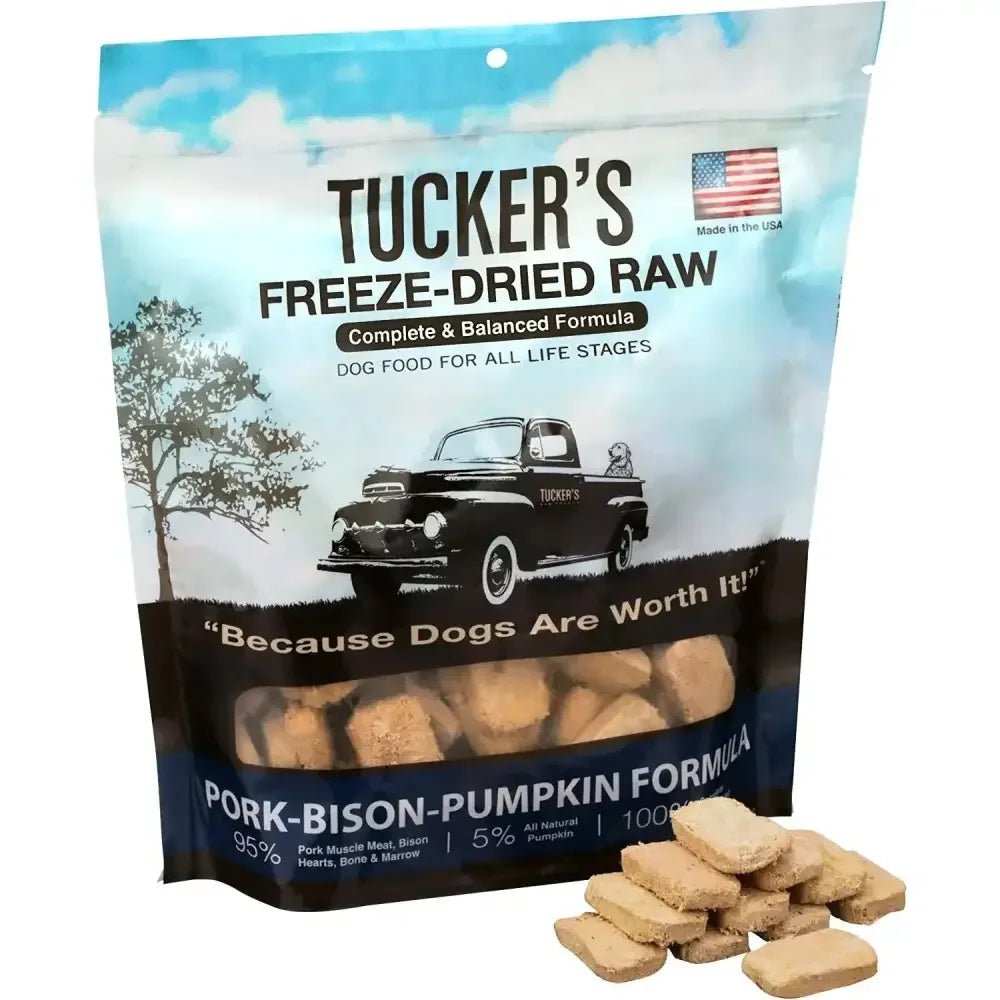Tucker's® Pork - Bison - Pumpkin Formula Freeze - Dried Dog Food, 14 Oz - Talis Us