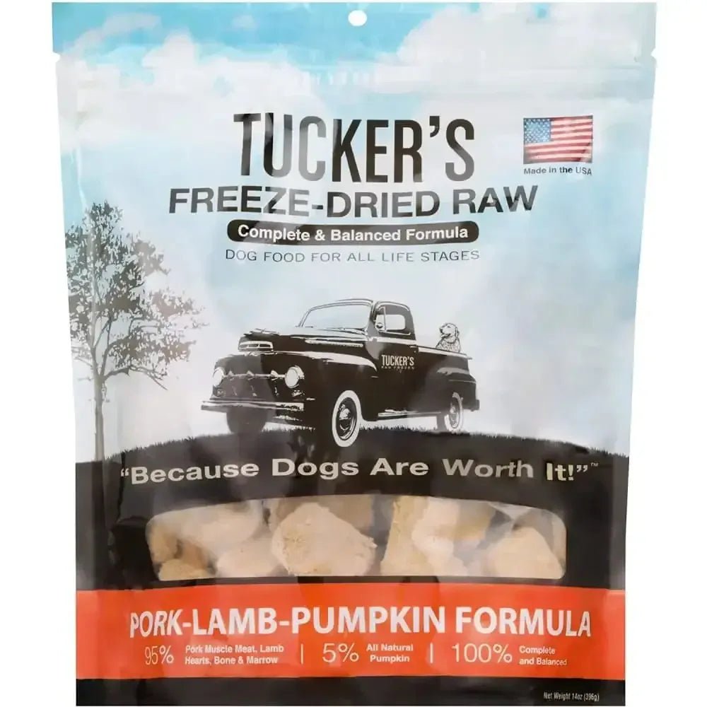 Tucker's® Pork - Lamb - Pumpkin Formula Freeze - Dried Dog Food, 14 Oz - Talis Us