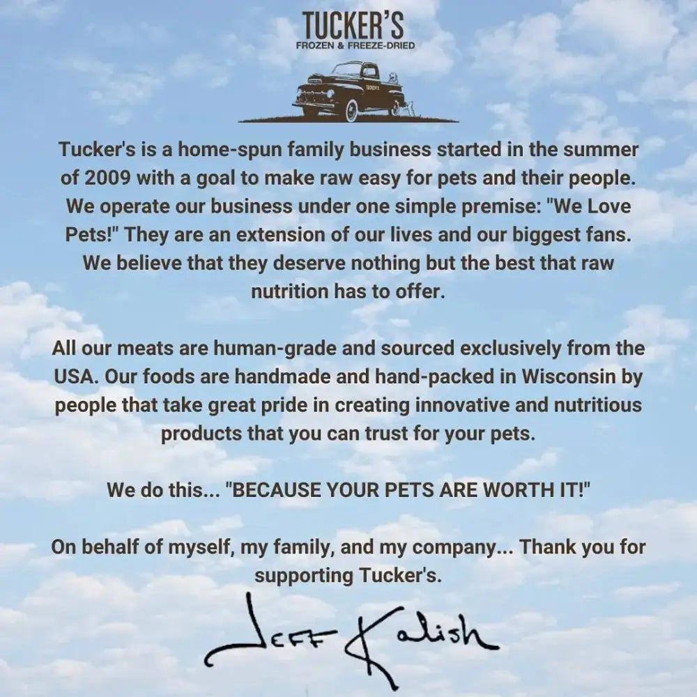 Tucker's® Pork-Bison-Pumpkin Formula Freeze-Dried Dog Food, 14 Oz Tucker's