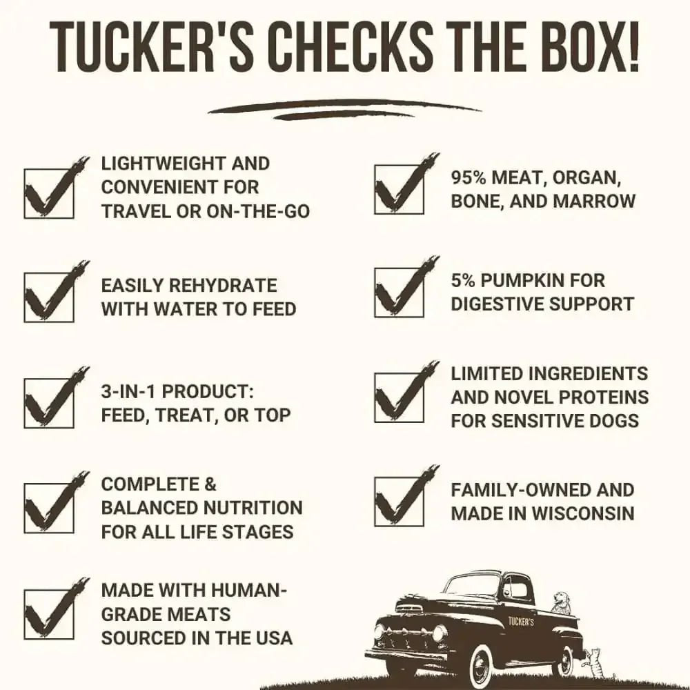 Tucker's® Raw Basics Pork - Duck - Pumpkin Raw Frozen Food For Dogs - Talis Us