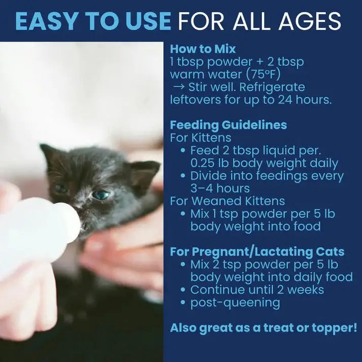 Under the Weather Goat Milk Replacer for Kittens 12oz - Talis Us