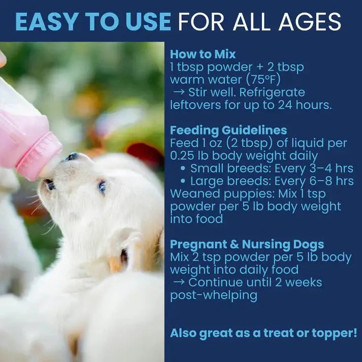 Under the Weather Puppy Milk Replacer with Colostrum 12 oz - Talis Us