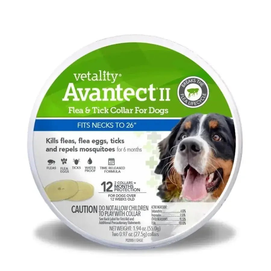 Vetality Avantect II Flea & Tick Collar for Dogs 2 ct - Talis Us
