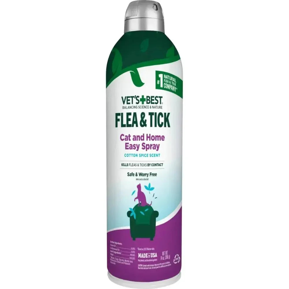 Vet's Best Flea & Tick Cotton Spice Scent Cat and Home Spray - Talis Us