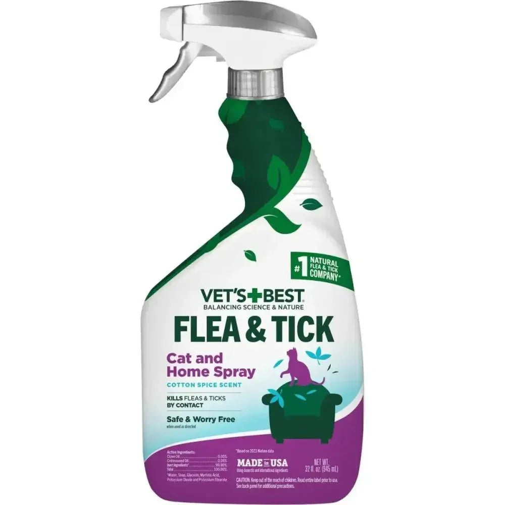 Vet's Best Flea & Tick Cotton Spice Scent Cat and Home Spray - Talis Us
