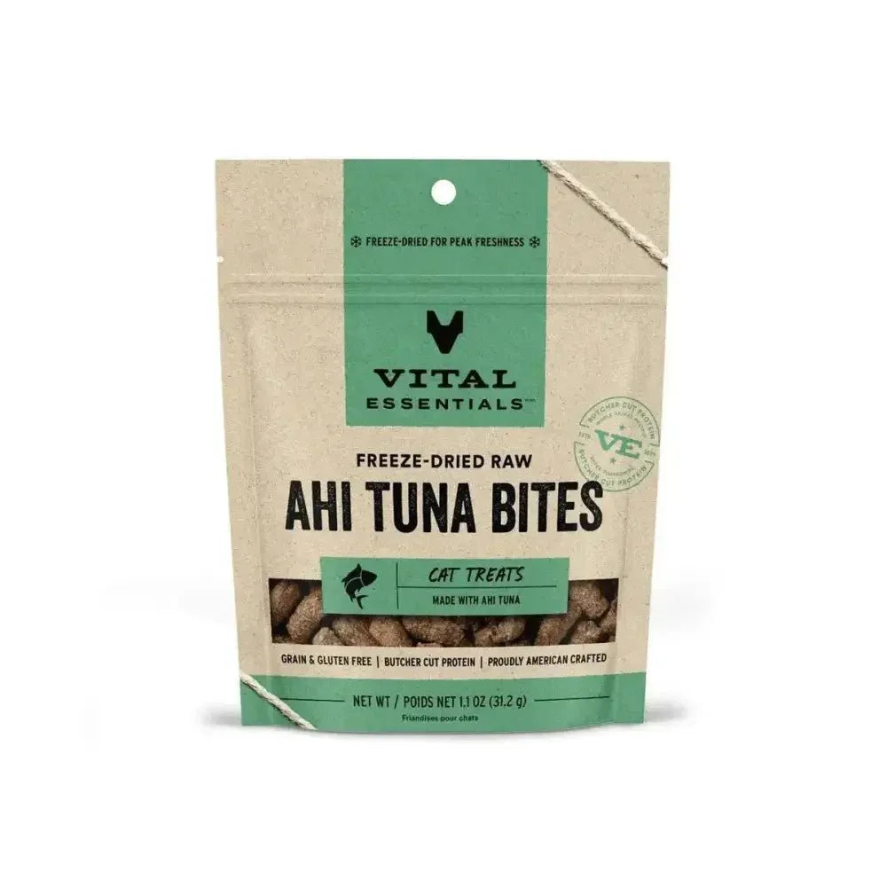 Vital Essentials® Freeze - Dried Ahi Tuna Bites Cat Treats, 1.1 oz - Talis Us
