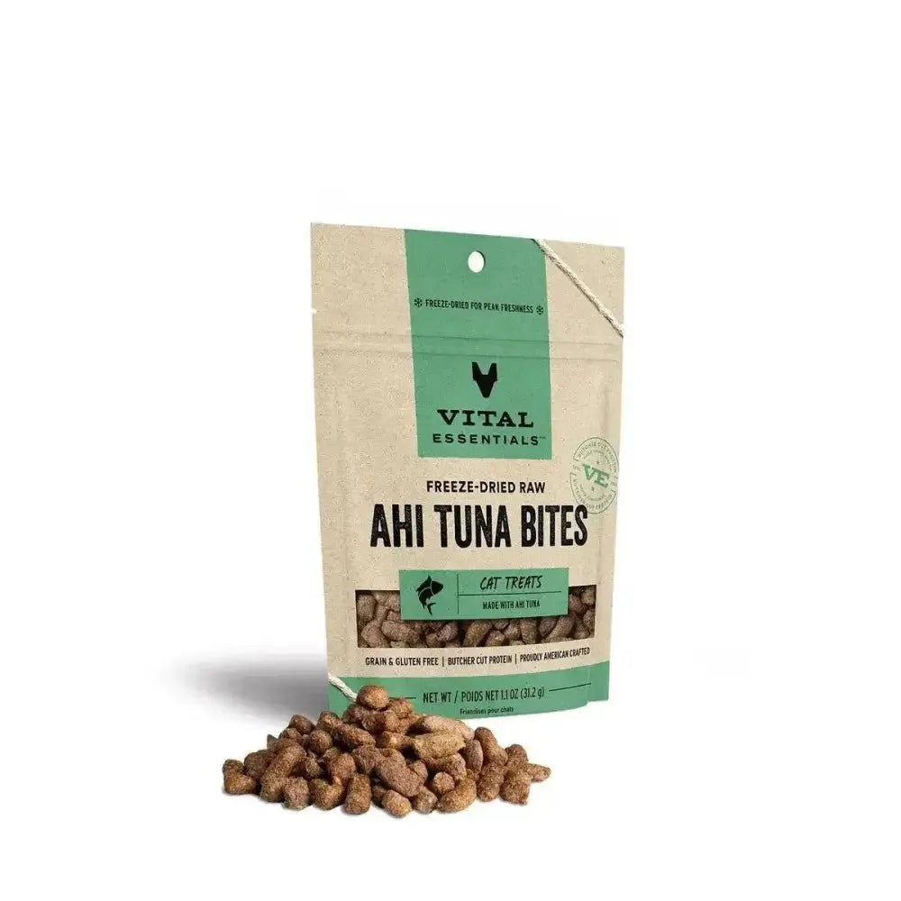 Vital Essentials® Freeze - Dried Ahi Tuna Bites Cat Treats, 1.1 oz - Talis Us