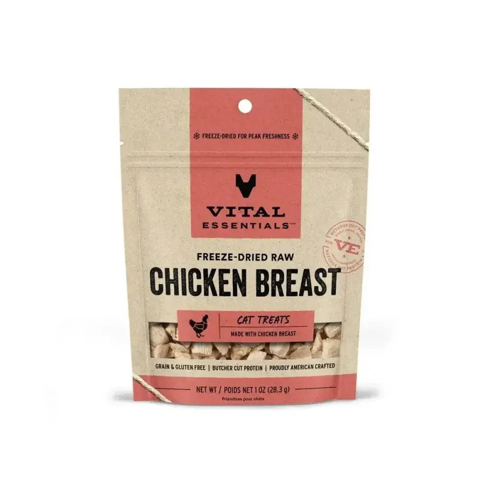 Vital Essentials® Freeze - Dried Chicken Breast Cat Treats, 1 oz - Talis Us