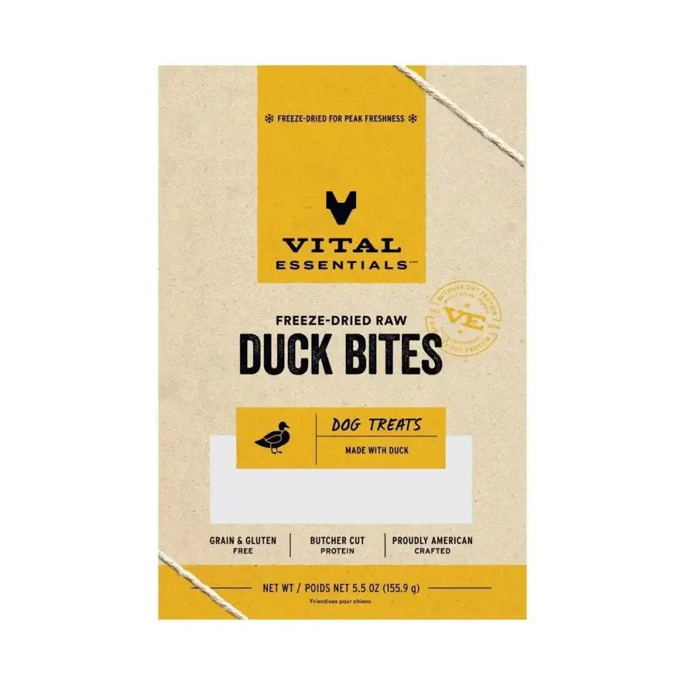 Vital Essentials® Freeze - Dried Duck Bites Dog Treats - Talis Us