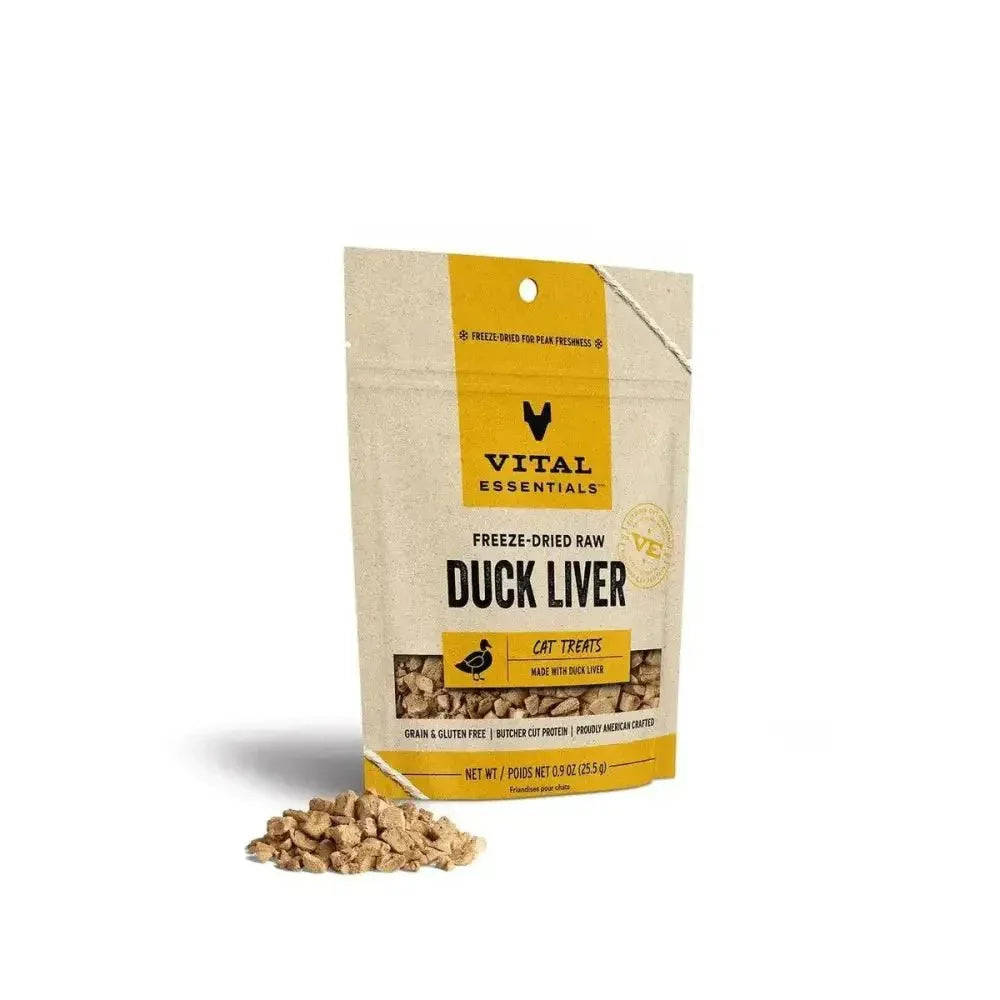 Vital Essentials® Freeze - Dried Duck Liver Cat Treats, 0.9 oz - Talis Us
