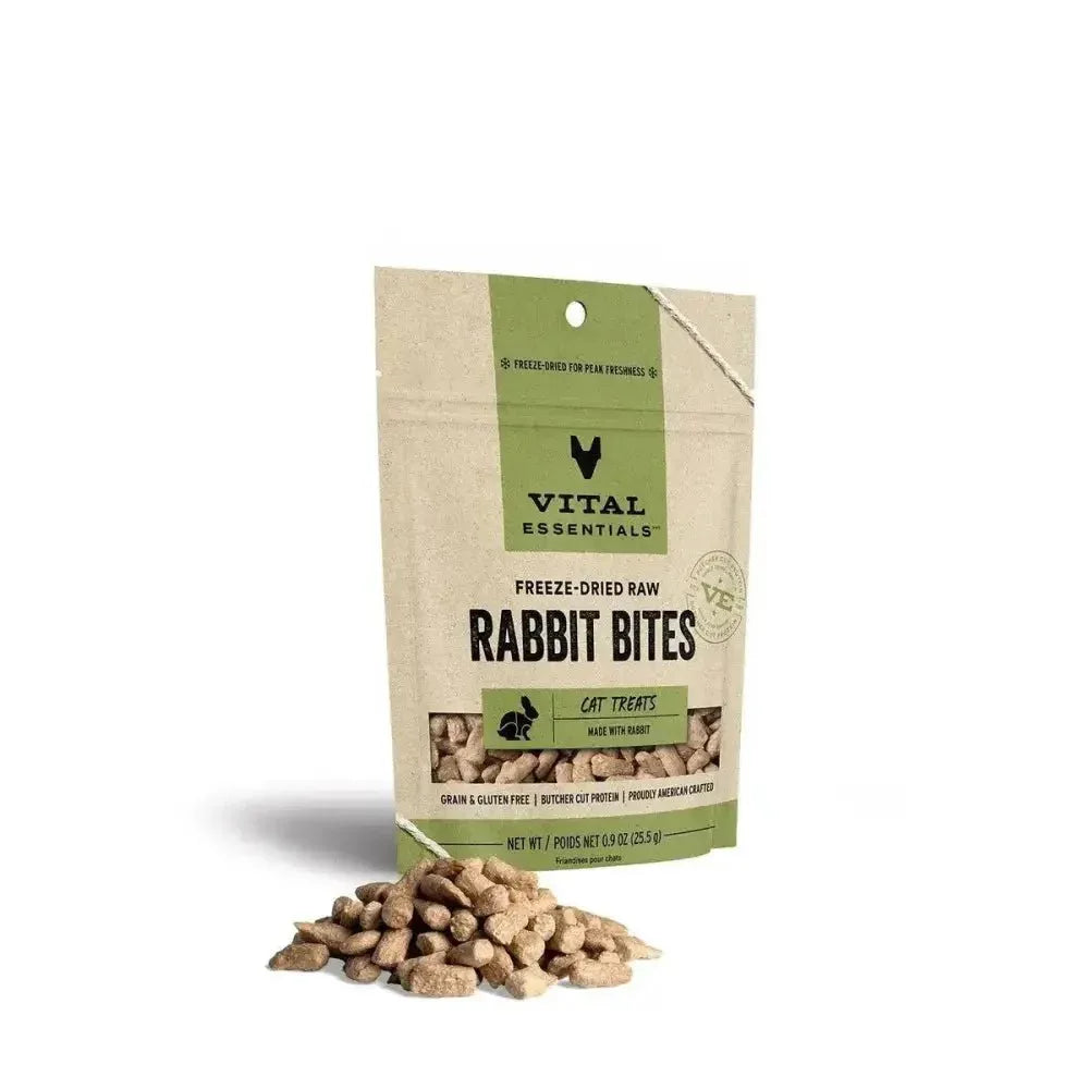 Vital Essentials® Freeze - Dried Rabbit Bites Cat Treats, 0.9 oz - Talis Us