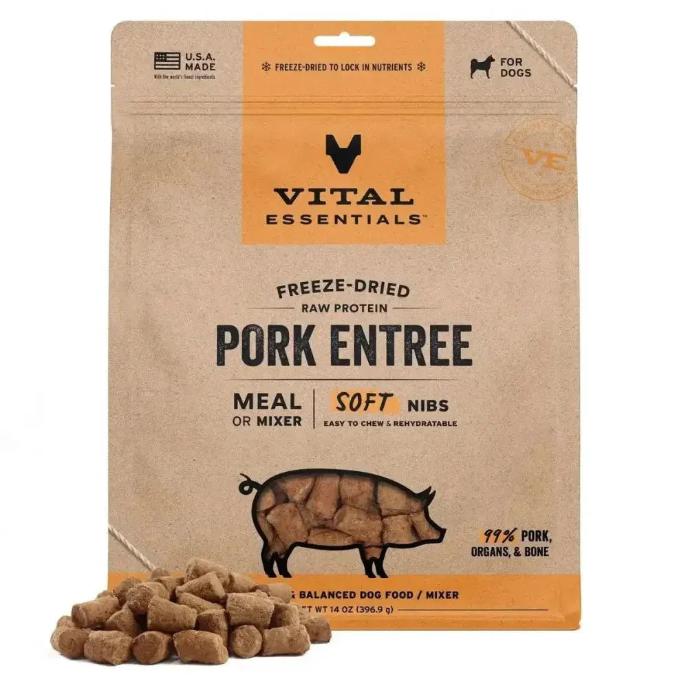 Vital Essentials¨ Freeze - Dried Raw Entree & Mixer Dog Food Soft Nibs 14 oz - Talis Us