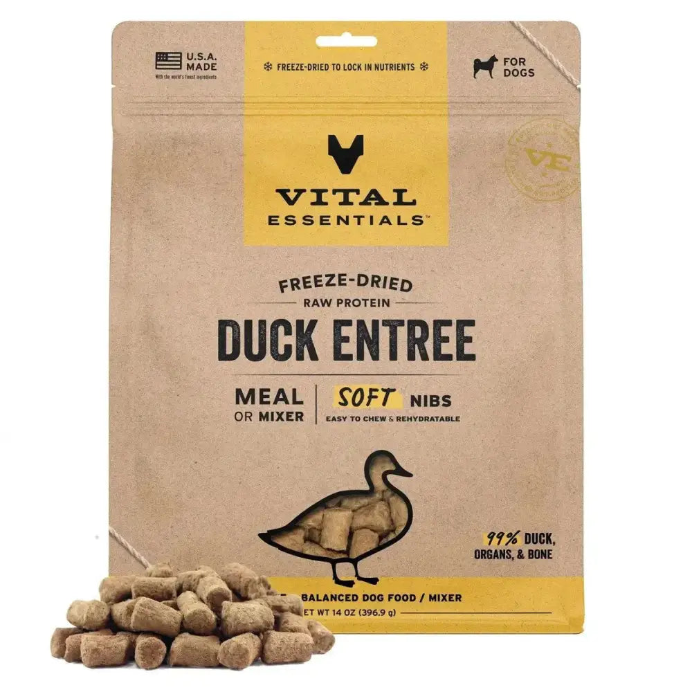 Vital Essentials¨ Freeze - Dried Raw Entree & Mixer Dog Food Soft Nibs 14 oz - Talis Us