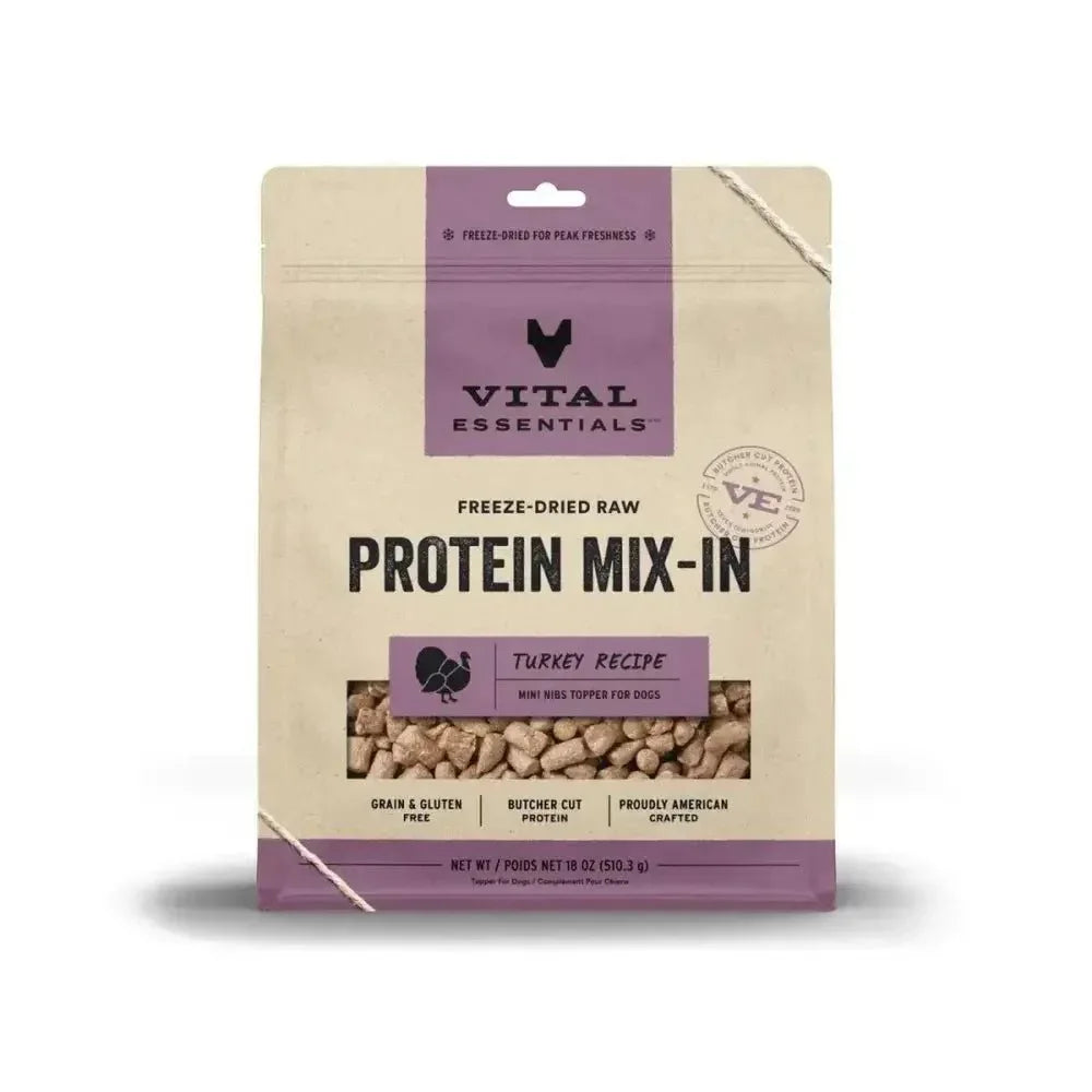 Vital Essentials® Freeze - Dried Raw Turkey Protein Boost Meal Topper For Dogs - Talis Us