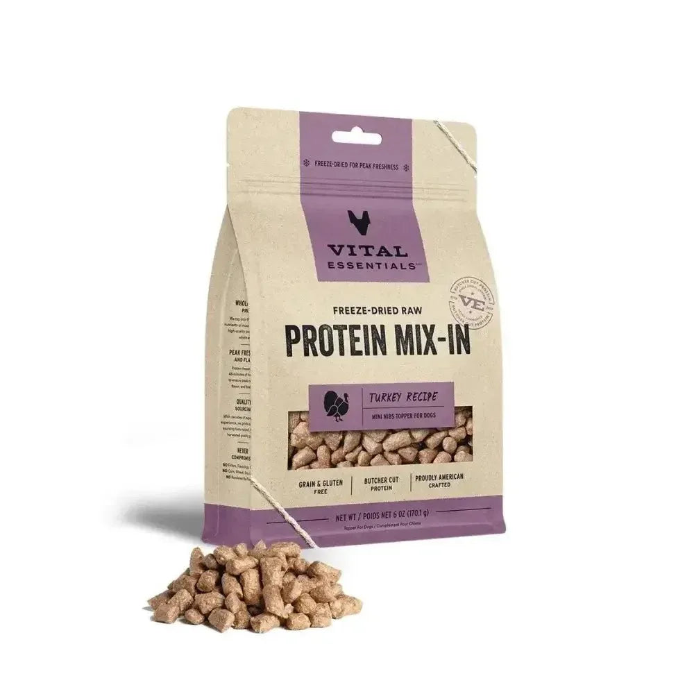 Vital Essentials® Freeze - Dried Raw Turkey Protein Boost Meal Topper For Dogs - Talis Us