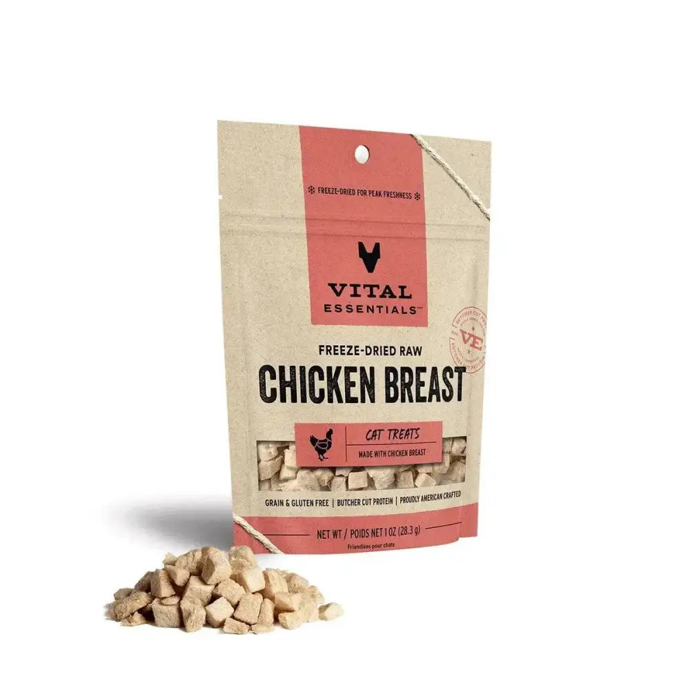 Vital Essentials® Freeze - Dried Chicken Breast Cat Treats, 1 oz - Talis Us