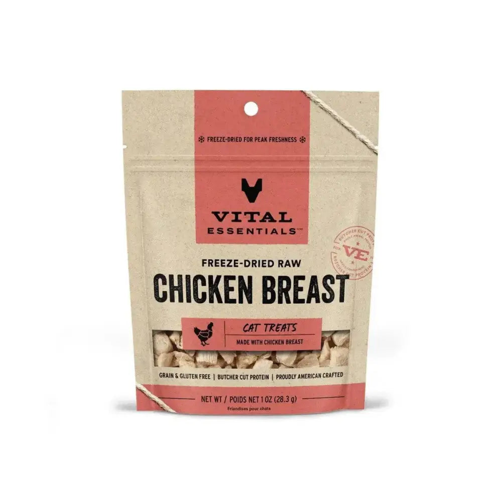 Vital Essentials® Freeze - Dried Chicken Breast Cat Treats, 1 oz - Talis Us
