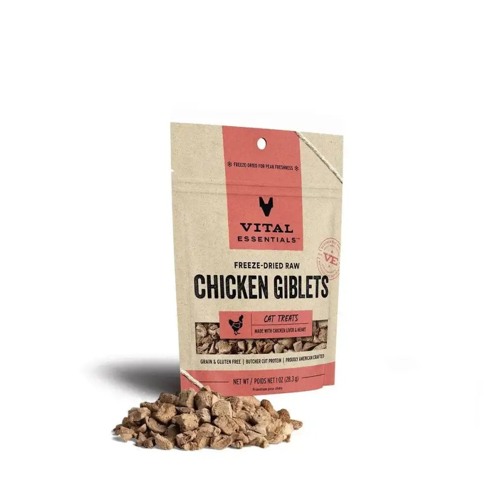 Vital Essentials® Freeze - Dried Chicken Giblets Cat Treats, 1 oz - Talis Us