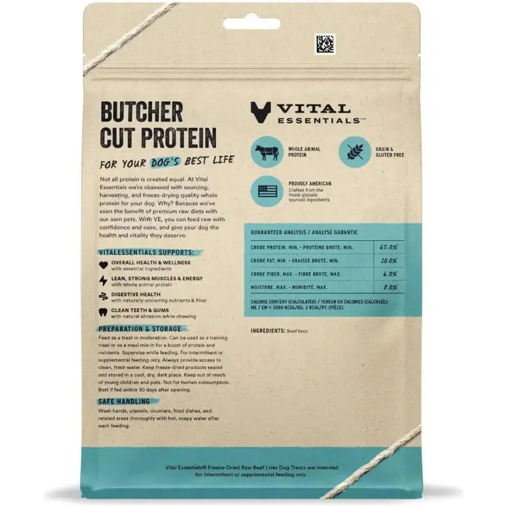 Vital Essentials® Freeze - Dried Raw Beef Liver Dog Treats, 15 oz - Talis Us