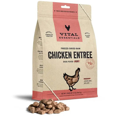 Vital Essentials® Freeze - Dried Raw Chicken Entree Dog Food Nibs, 14 oz - Talis Us