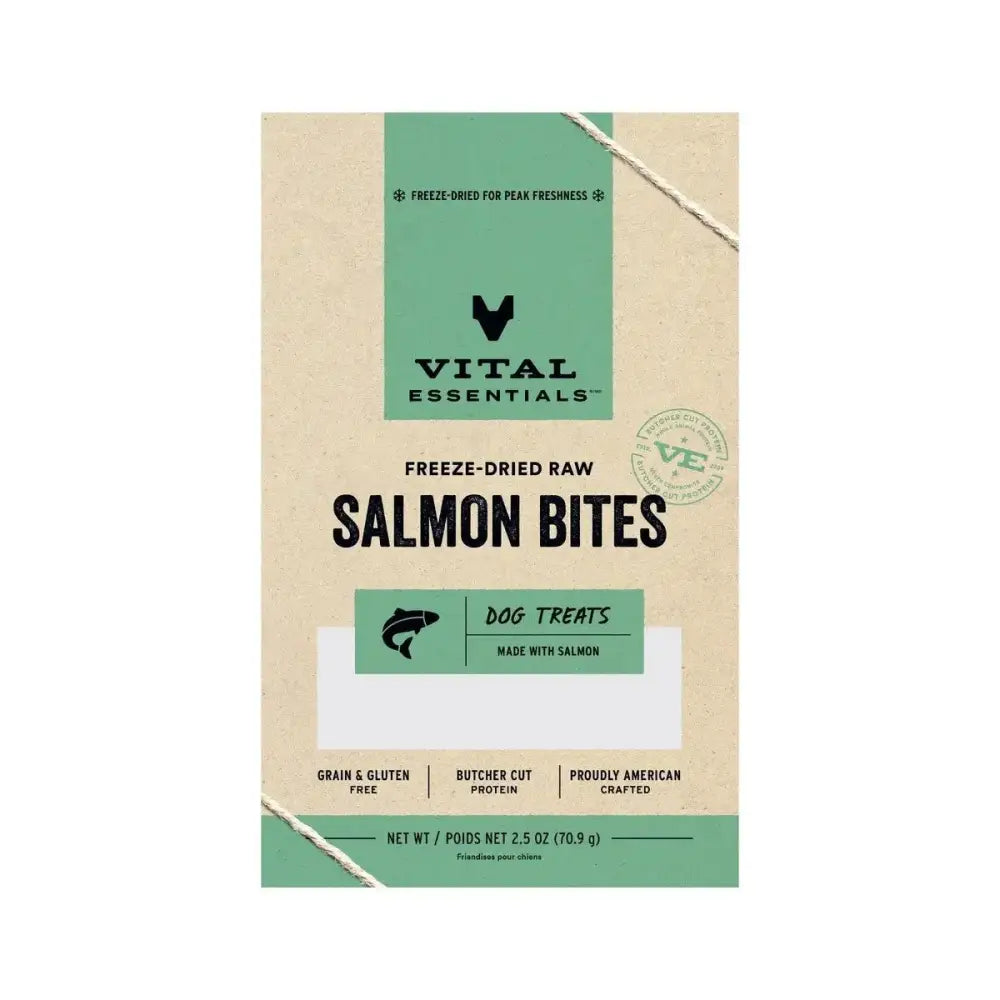 Vital Essentials® Freeze - Dried Raw Salmon Bites Dog Treats, 2.5 oz - Talis Us