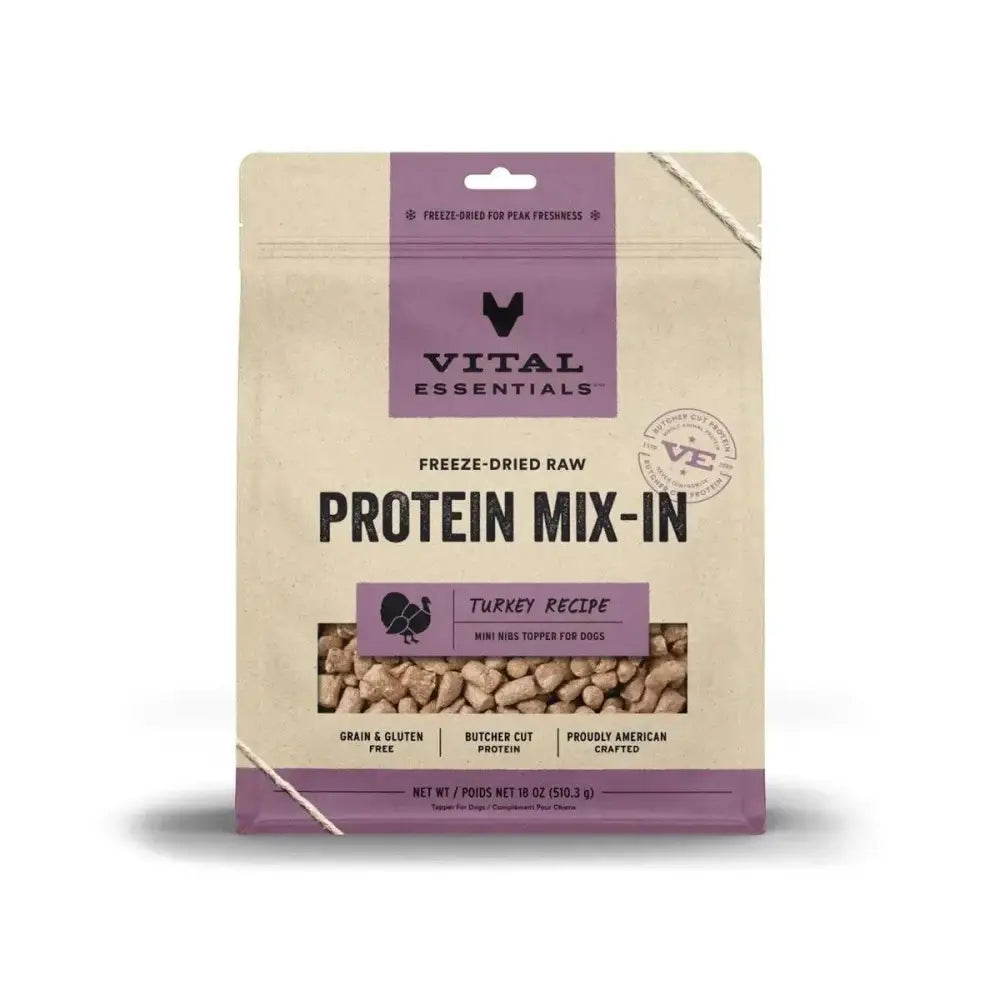 Vital Essentials® Freeze - Dried Raw Turkey Protein Boost Meal Topper For Dogs - Talis Us
