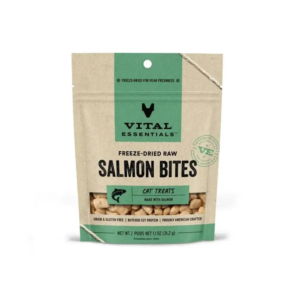 Vital Essentials® Freeze - Dried Salmon Bites Cat Treats, 1.1 Oz - Talis Us