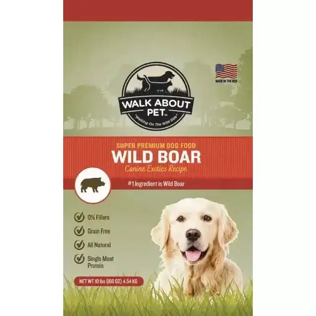 Walk About Pet Canine Exotics Recipe Dog Food 10 lb - Talis Us