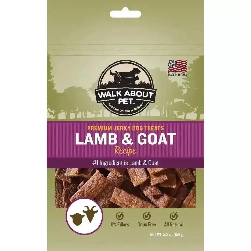 Walk About Pet Lamb & Goat Jerky Dog Treat - Talis Us