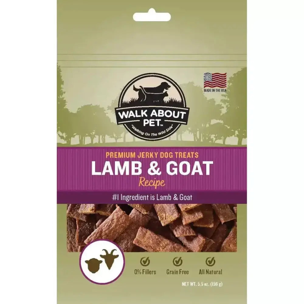 Walk About Pet Lamb & Goat Jerky Dog Treat - Talis Us