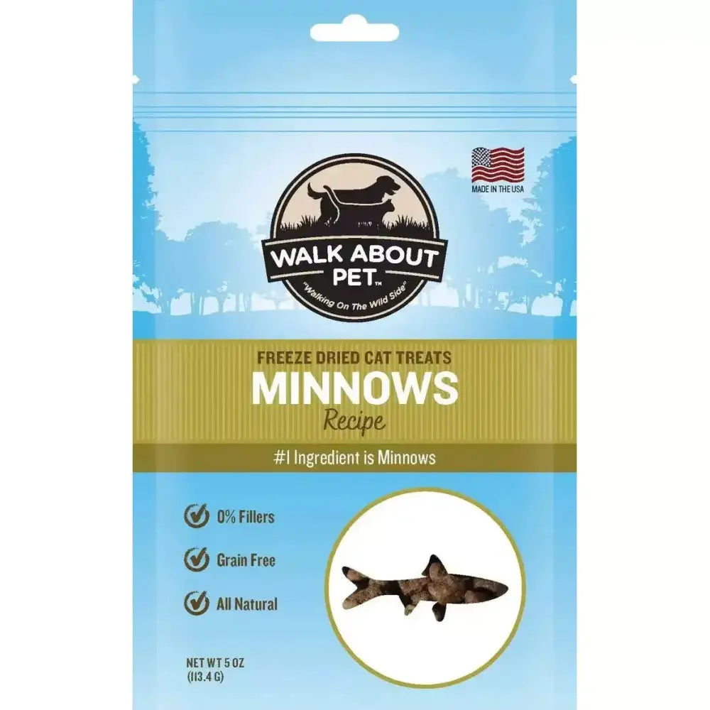 Walk About Pet Minnows Freeze Dried Cat Treat - Talis Us
