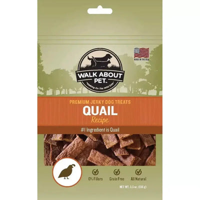 Walk About Pet Quail Jerky Dog Treat - Talis Us