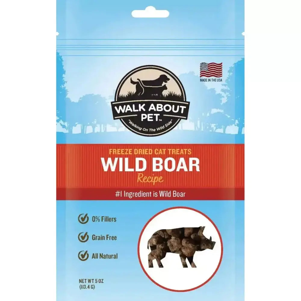 Walk About Pet Wild Boar Freeze Dried Cat Treat - Talis Us