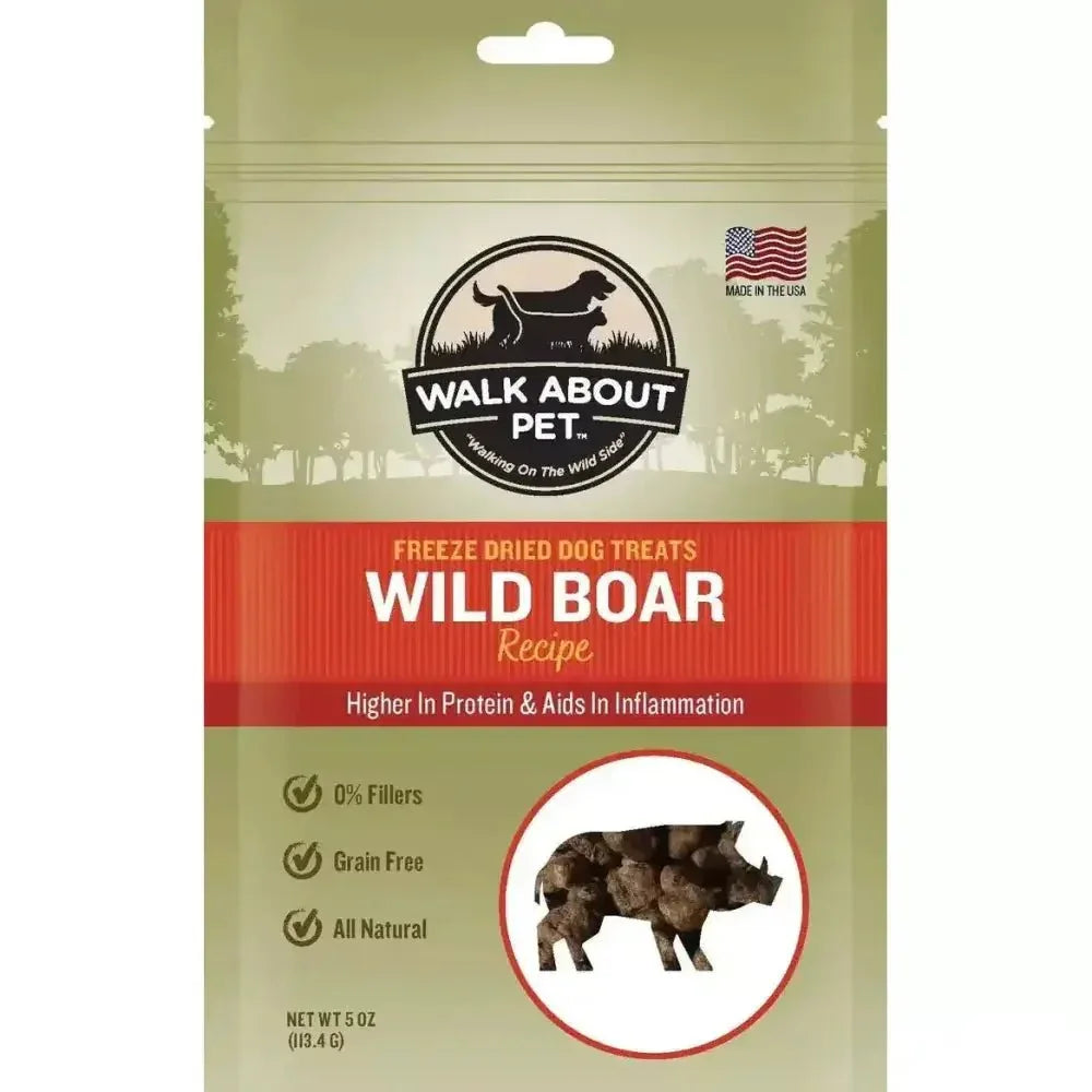 Walk About Pet Wild Boar Freeze Dried Dog Treat - Talis Us
