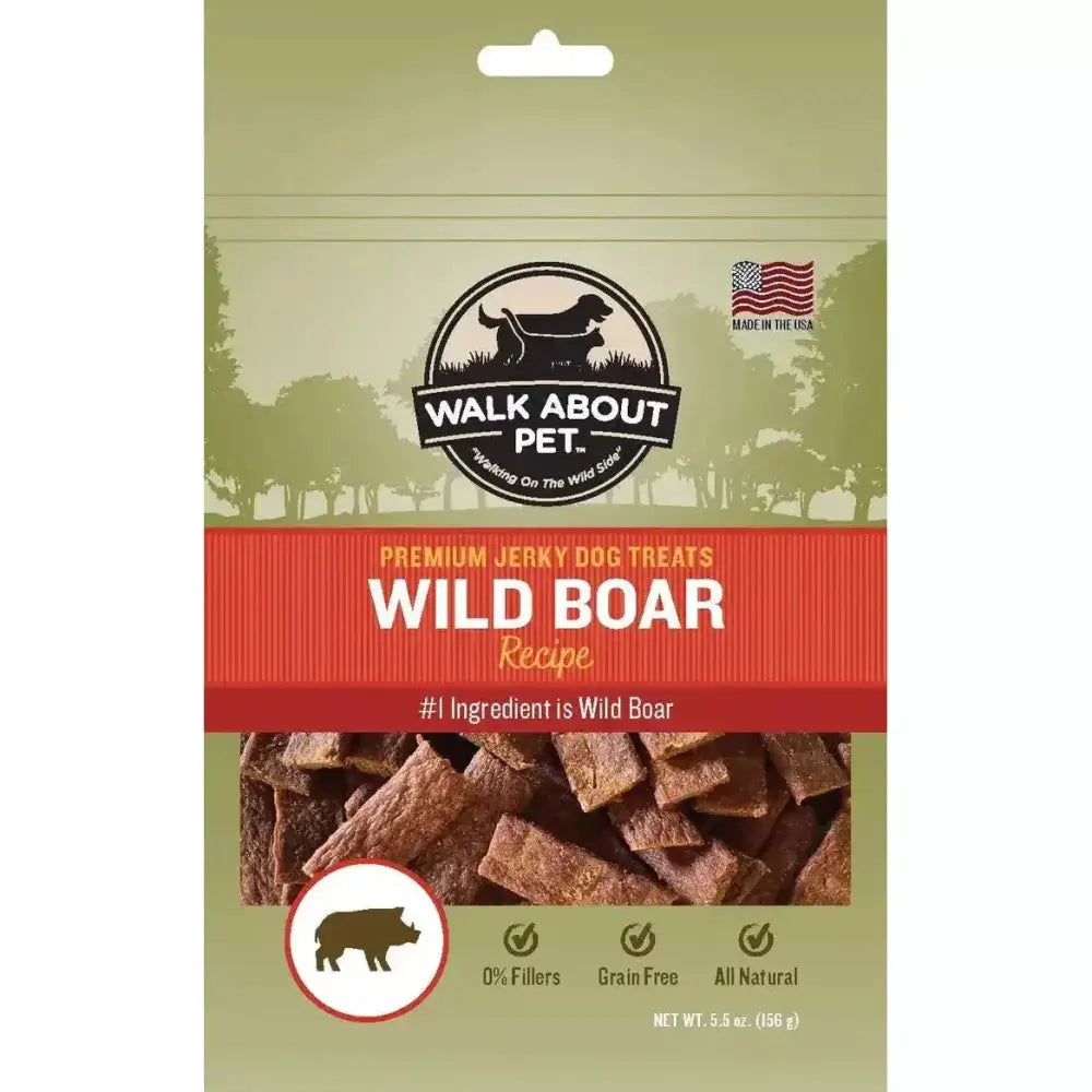 Walk About Pet Wild Boar Jerky Dog Treat - Talis Us