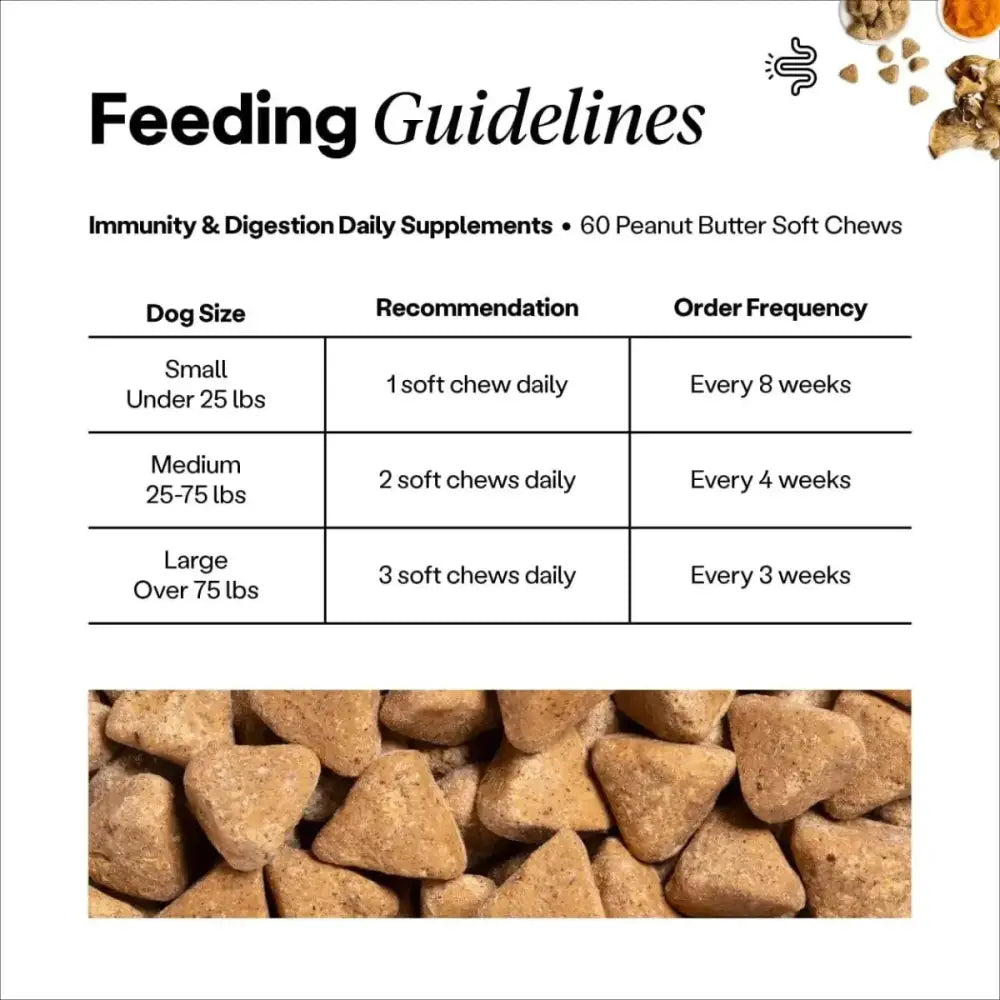 Wild Earth Immunity & Digestion Soft Chews Vegan Dog Supplements - Talis Us