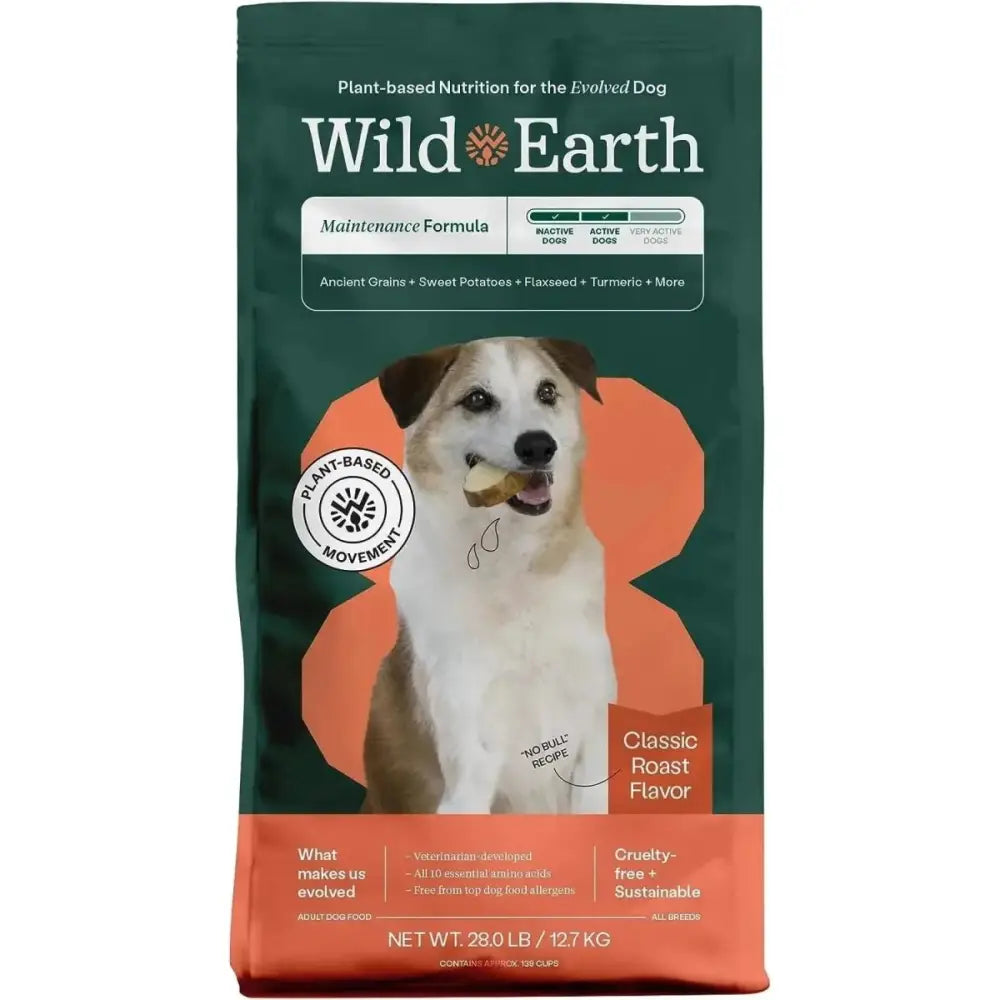 Wild Earth Maintenance Formula Vegan Dog Food Allergy Relief Classic Roast Flavor - Talis Us