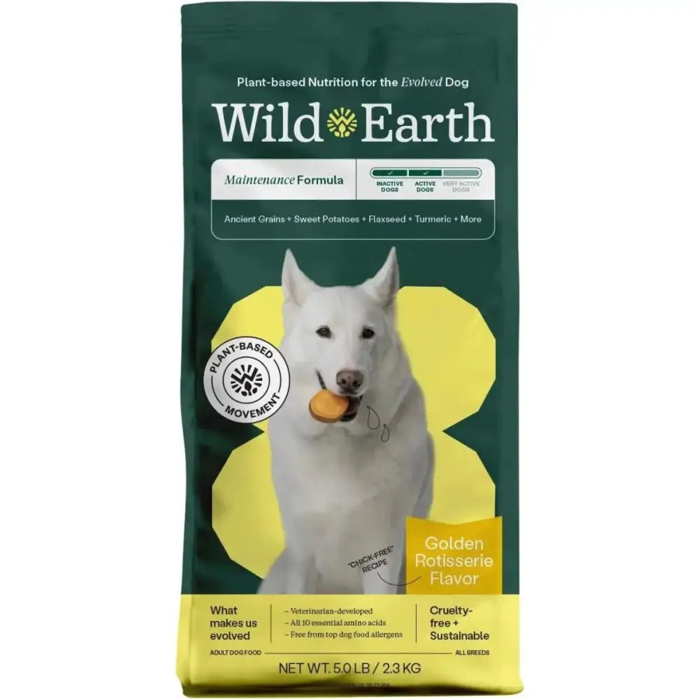 Wild Earth Maintenance Formula Vegan Dog Food Allergy Relief Golden Rotisserie Flavor - Talis Us