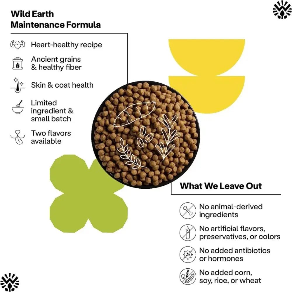 Wild Earth Maintenance Formula Vegan Dog Food Allergy Relief Golden Rotisserie Flavor - Talis Us