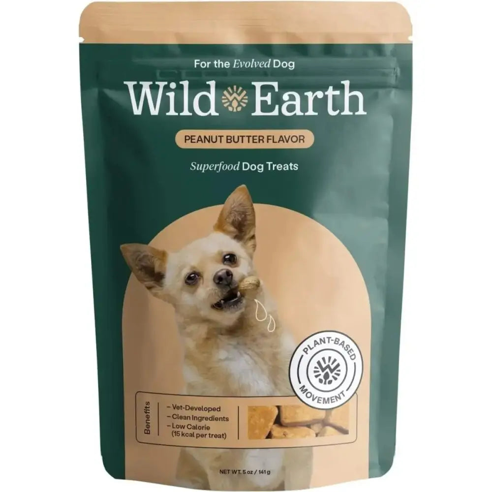 Wild Earth Superfood Vegan Dog Treats with Koji, Peanut Butter - Talis Us