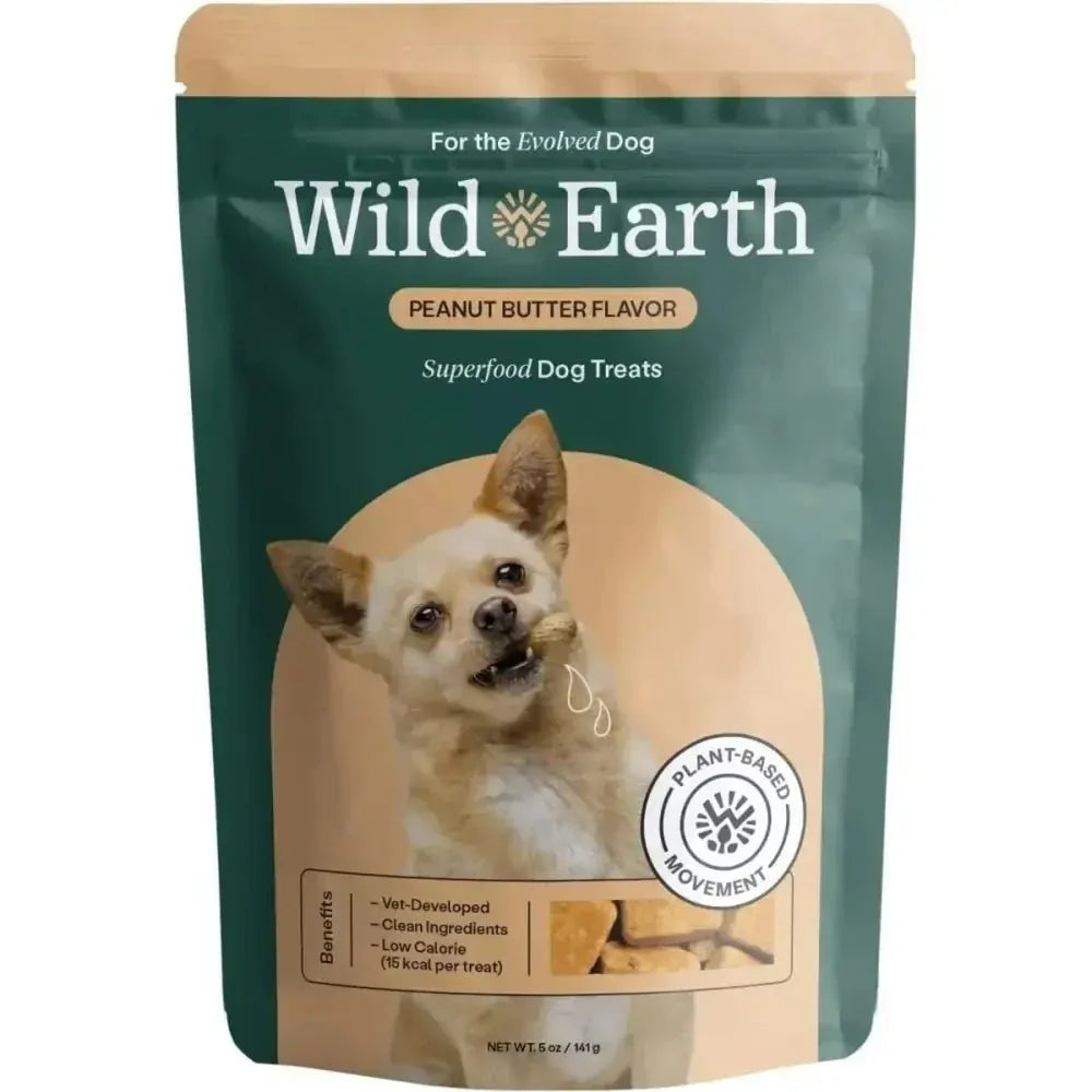 Wild Earth Superfood Vegan Dog Treats with Koji, Peanut Butter - Talis Us